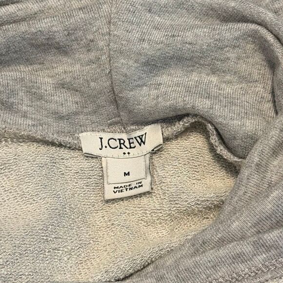 J. Crew Gray French Terry Cowlneck Dress Medium - Picture 5 of 7